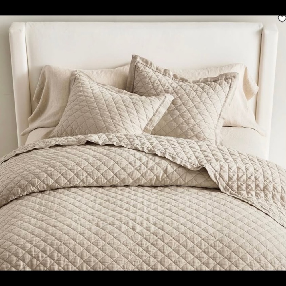 Pottery Barn Flax Linen Quilt
